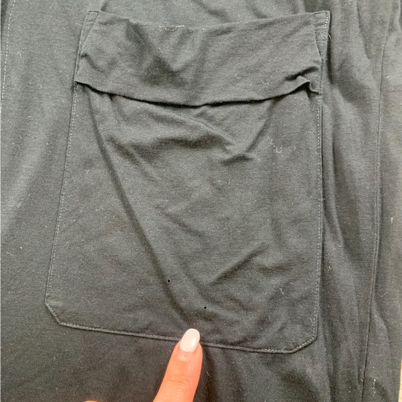 James Perse Standard Button Front Black Shirt - Picture 7 of 9